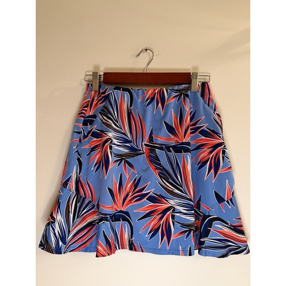 Tail Activewear Brea Golf Skort Pajaro Blue Red Floral Tennis Skirt Women's S